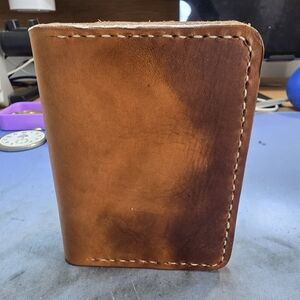 Brown Leather Hand Made Wallet